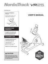 NordicTrack Commercial VR25 Elite User manual