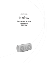 Infinity Total Solutions TSS-Center1100 Owner's manual