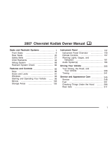 GMC 2007 Kodiak Owner's manual