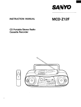 Sanyo MCD-Z12F User manual