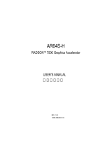 Gigabyte GV-AR64S-H User manual