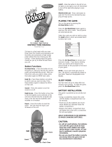 Radica Games LIGHTED POKER 74004 User manual