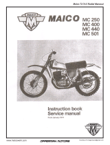 Maico MC 501 Instruction Book And Service Manual
