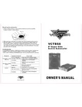 Lanzar Vector VCTBS8 Owner's manual