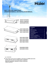 Haier ADH140M1ERG Operation Manual And Installation Manual