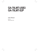 Gigabyte GA-78LMT-S2P User manual