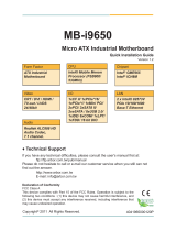 ROHS MB-i9650 Quick Installation Manual
