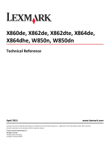 Lexmark X862DTE User manual