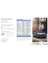 Hyundai Accent Quick Reference Manual