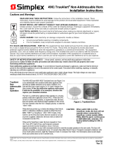 Simplex TrueAlert 4901 Installation Instructions Manual