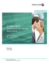 Alcatel-Lucent OmniTouch Fax Server Application Getting Started Manual