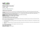 Motorola NETOPIA 2210-02 ADSL2-RESIDENTIAL GATEWAY - QUICK Important Safety Instructions