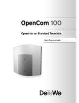 DETEWE opencom 100 Quick Reference Manual