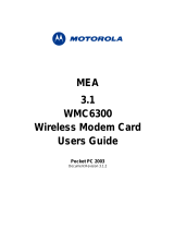 Motorola WMC6300 User manual