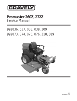 Gravely Promaster 272Z User manual