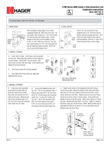 Hager 3700 series Installation Instructions Manual