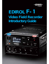 Edirol F-1 User manual