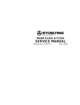 Stoelting E131G User manual