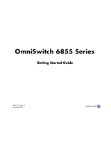 Alcatel-Lucent OmniSwitch 6855 Series Getting Started Manual