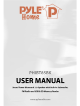 Pyle PHIBT85BK User manual