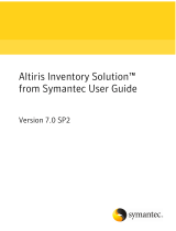 Symantec INVENTORY SOLUTION 7.0 SP2 User manual
