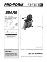 Pro-Form 990S User manual