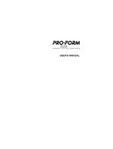 Pro-Form 525c User manual