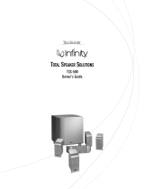 Infinity TSS-500OM User manual