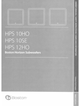 Boston HPS 12HO Owner's manual