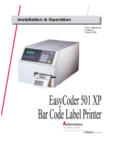 Intermec EasyCoder 501XP Installation & Operation Manual