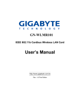 Gigabyte GN-WLMR101 User manual