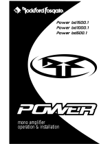 Rockford Fosgate Power BD500.1 User manual