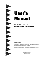 EPOX SiS 661FX User manual