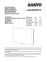 Sanyo CE42LM4WPR-E User manual