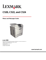 Lexmark 524n - C Color Laser Printer Reference guide