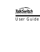 Talkswitch DESKTOP PHONE SYSTEM User manual