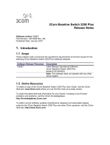 3com Baseline 2250 Plus Release note