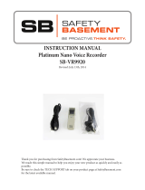 Safety Basement Platinum Nano SB-VR9920 User manual
