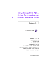Alcatel-Lucent OmniAccess 5510 ADSL Reference guide
