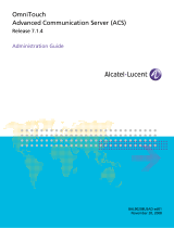 Alcatel-Lucent OmniTouch Administration Manual