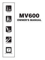 Pride MV600 Owner's manual