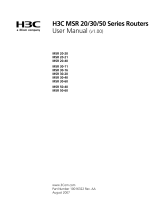 H3C MSR-20-21 ROUTER User manual