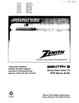 Zenith SENTRY 2 SMS2504EW Operating Manual & Warranty