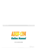 AOpen AX45F-1394 User manual