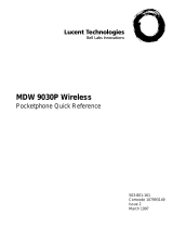 Lucent Technologies MDW 9030P Reference guide