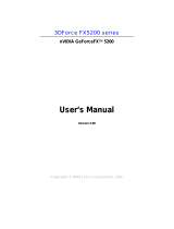 Jaton 3DForceFX5200 User manual