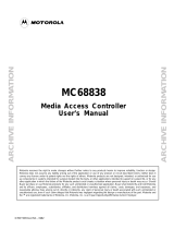Motorola MC68838 User manual