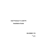 Gigabyte GBT BTX COOLER GH-ESB21-TH Owner's manual