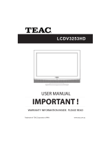 TEAC LCDV3253HD User manual