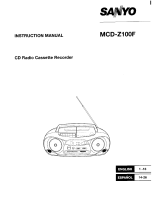 Sanyo MCD-Z100F User manual